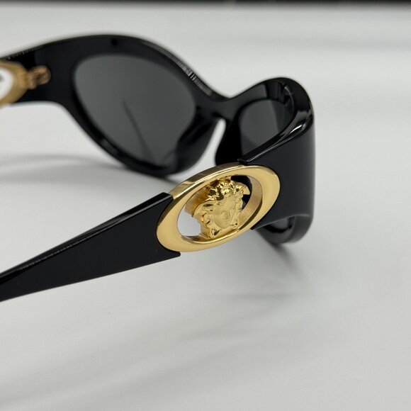 NEW VERSACE VE4485 GB1/87 SUNGLASSES WOMEN BLACK VE4485 GB187 EYEWEAR - Picture 6 of 10